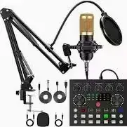 Condenser Mic With Sound Card